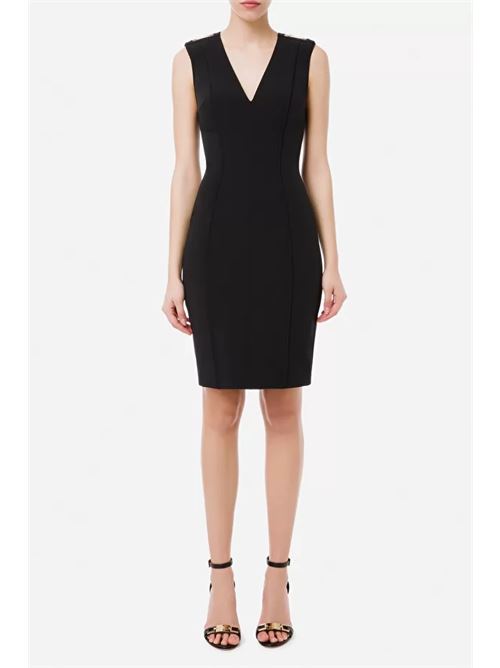 Sleeveless v-neck sheath dress ELISABETTA FRANCHI | AB09621E2.110